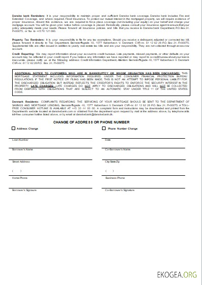 Relevé hypothécaire de la banque Danemark Danskebank, 3 pages, 3 scr template Relevé hypothécaire de la banque Danemark Danskebank, 3 pages, 3 scr template